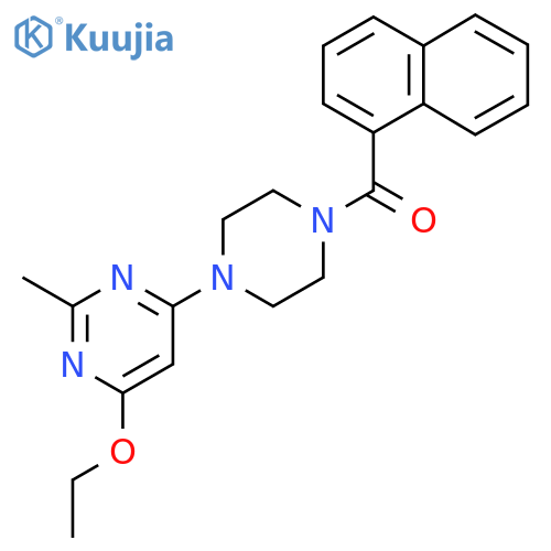 4-ethoxy-2-methyl-6-4-(naphthalene-1-carbonyl)piperazin-1-ylpyrimidine structure