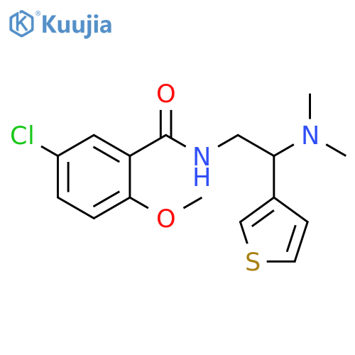 5-chloro-N-2-(dimethylamino)-2-(thiophen-3-yl)ethyl-2-methoxybenzamide structure