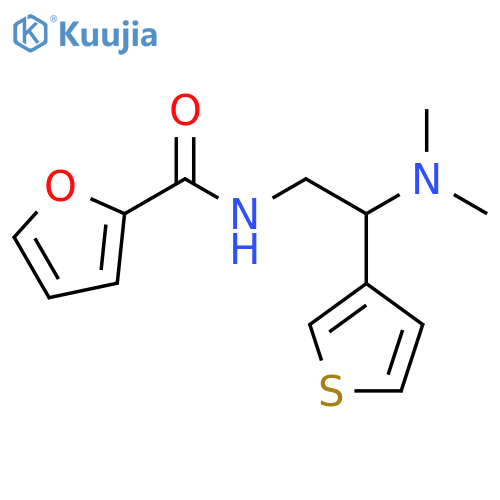 N-2-(dimethylamino)-2-(thiophen-3-yl)ethylfuran-2-carboxamide structure