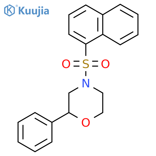 4-(naphthalene-1-sulfonyl)-2-phenylmorpholine structure