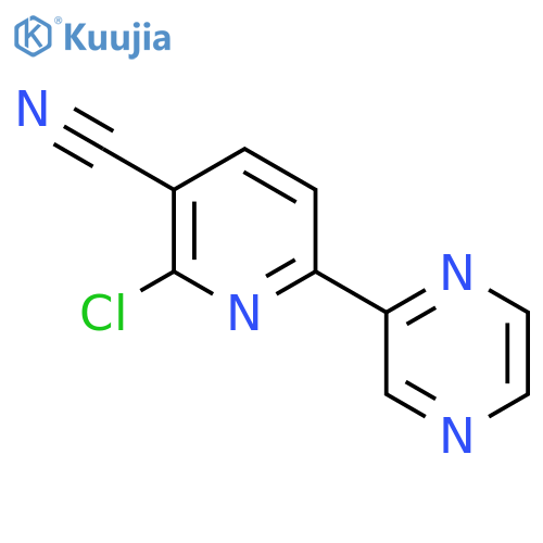 2-chloro-6-(2-pyrazinyl)nicotinonitrile structure
