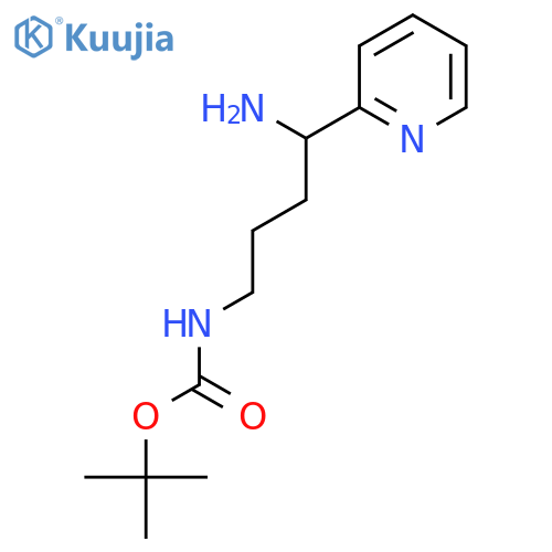 (4-Amino-4-pyridin-2-yl-butyl)-carbamic acid tert-butyl ester structure
