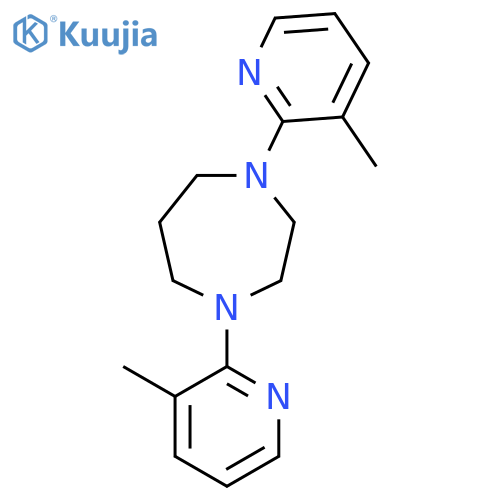 1,4-Bis(3-methylpyridin-2-yl)-1,4-diazepane structure
