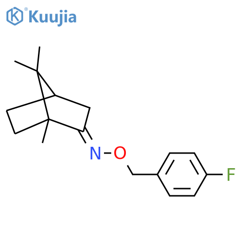 1,7,7-Trimethylbicyclo2.2.1heptan-2-one O-(4-fluorobenzyl)-oxime structure