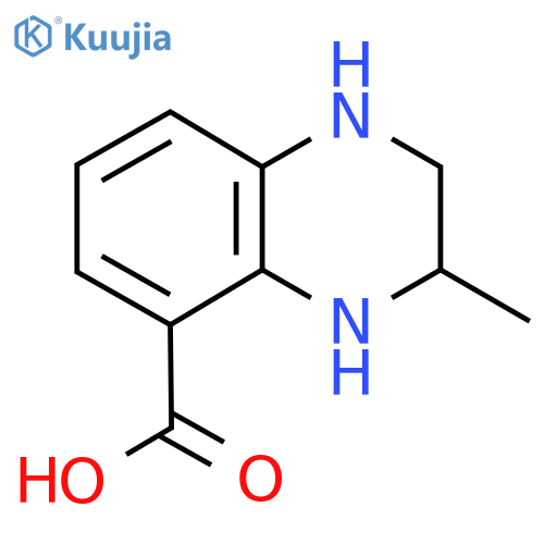 3-Methyl-1,2,3,4-tetrahydroquinoxaline-5-carboxylic acid structure