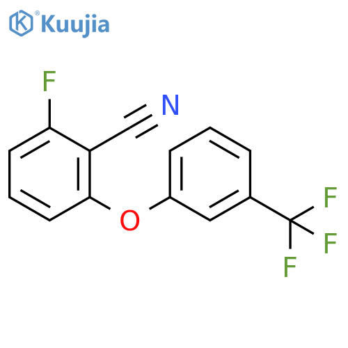 2-Fluoro-6-3-(trifluoromethyl)phenoxybenzenecarbonitrile structure