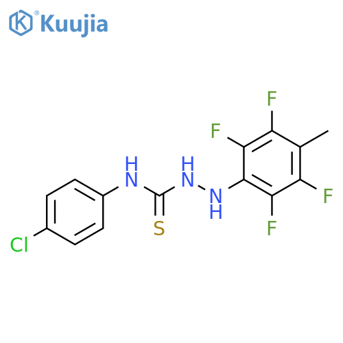 N-(4-Chlorophenyl)-2-(2,3,5,6-tetrafluoro-4-methylphenyl)-1-hydrazinecarbothioamide structure