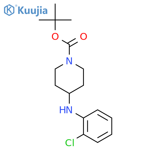 tert-Butyl 4-((2-chlorophenyl)amino)piperidine-1-carboxylate structure