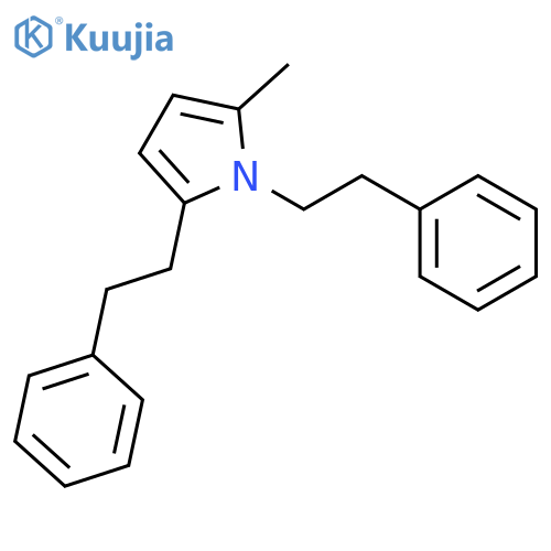 1H-Pyrrole, 2-methyl-1,5-bis(2-phenylethyl)- structure