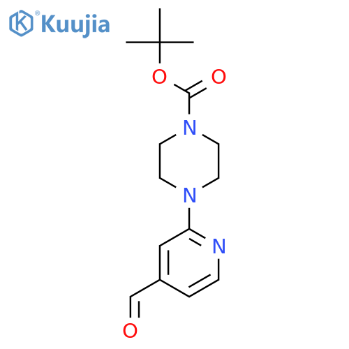 tert-Butyl 4-(4-formylpyrid-2-yl)piperazine-1-carboxylate structure