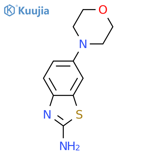 6-MORPHOLINOBENZODTHIAZOL-2-AMINE structure
