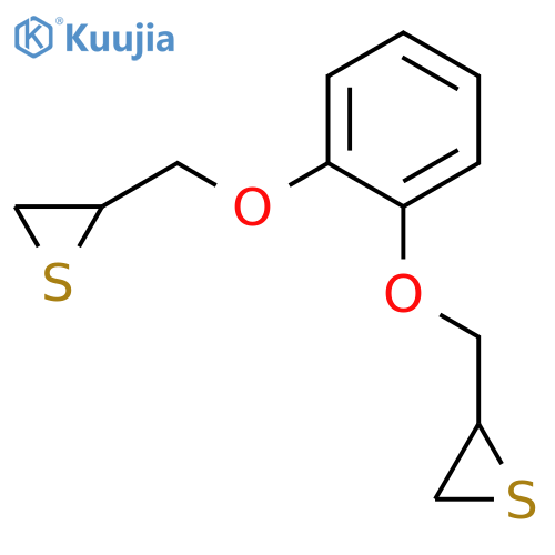 Thiirane, 2,2'-[1,2-phenylenebis(oxymethylene)]bis- structure