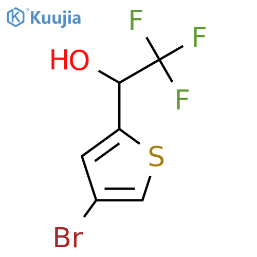1-(4-Bromothiophen-2-yl)-2,2,2-trifluoroethan-1-ol structure
