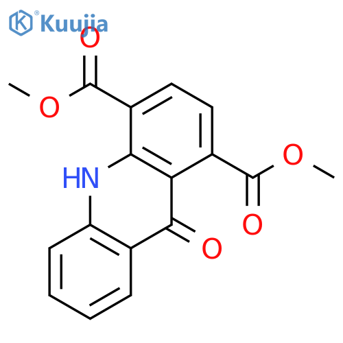 1,4-Acridinedicarboxylic acid, 9,10-dihydro-9-oxo-, dimethyl ester structure