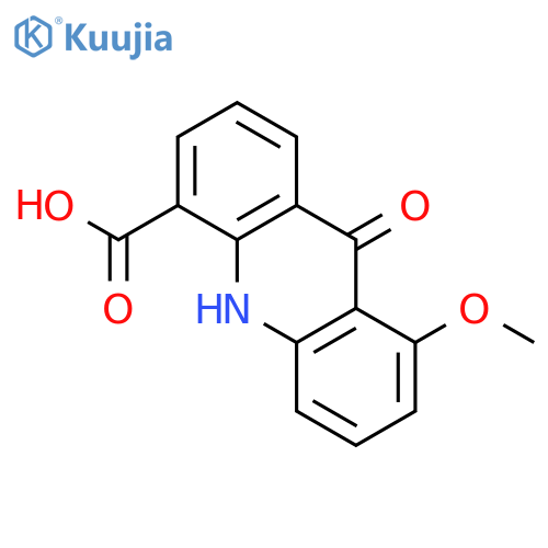 4-Acridinecarboxylic acid, 9,10-dihydro-8-methoxy-9-oxo- structure