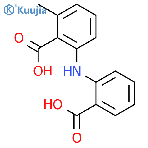 Benzoic acid, 2-[(2-carboxyphenyl)amino]-6-methyl- structure