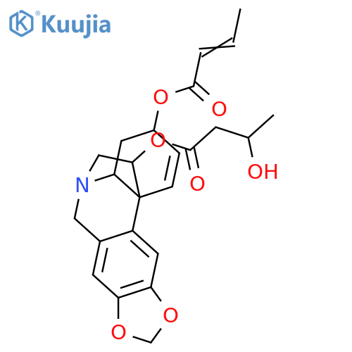 O-Demethylhaemanthamine; 3-Epimer, 11-O-(3-hydroxybutanoyl), 3-O-(2E-butenoyl) structure