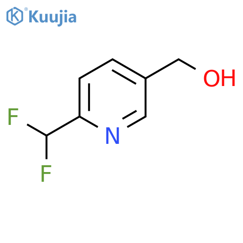[6-(difluoromethyl)-3-pyridyl]methanol structure