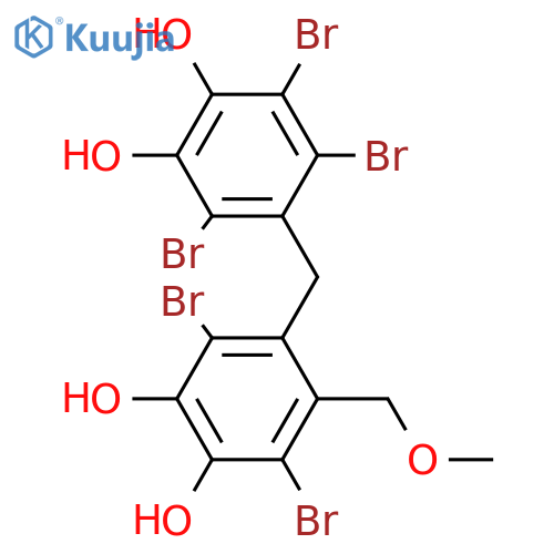 3-Bromo-4-[(3-bromo-4,5-dihydroxyphenyl)methyl]-5-(hydroxymethyl)-1,2-benzenediol; 2',3,6'-Tribromo, 1''-Me ether structure
