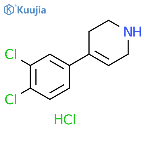 4-(3,4-dichlorophenyl)-1,2,3,6-tetrahydropyridine hydrochloride structure