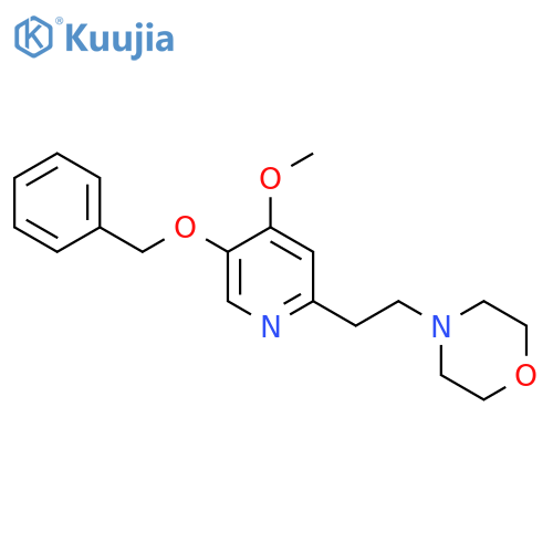 Morpholine, 4-[2-[4-methoxy-5-(phenylmethoxy)-2-pyridinyl]ethyl]- structure