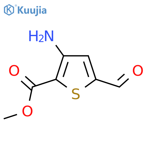 methyl 3-amino-5-formylthiophene-2-carboxylate structure