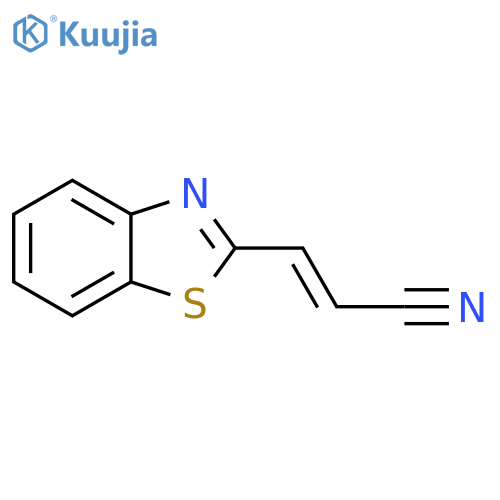 2-Propenenitrile,3-(2-benzothiazolyl)- structure