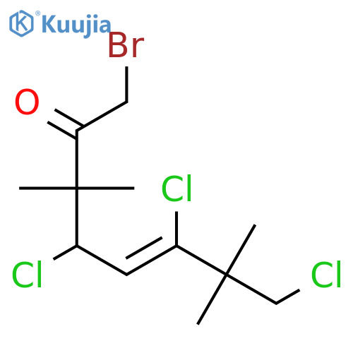 5-Octen-2-one, 1-bromo-4,6,8-trichloro-3,3,7,7-tetramethyl-, (Z)- structure