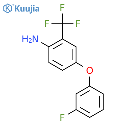 4-(3-Fluorophenoxy)-2-(trifluoromethyl)aniline structure