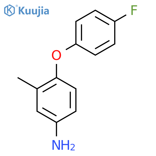4-(4-Fluorophenoxy)-3-methylaniline structure