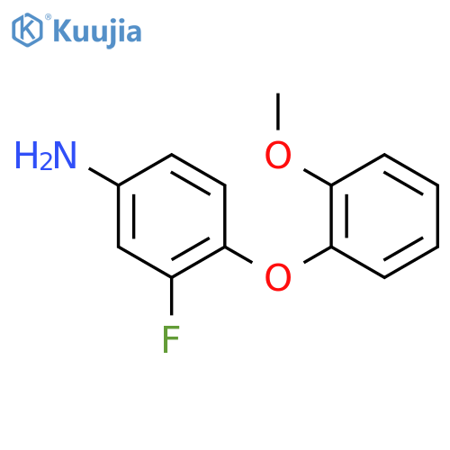 3-Fluoro-4-(2-methoxyphenoxy)aniline structure