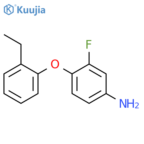 4-(2-Ethylphenoxy)-3-fluoroaniline structure