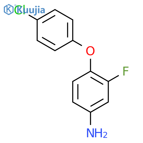 4-(4-Chlorophenoxy)-3-fluoroaniline structure