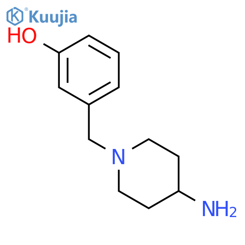 3-(4-aminopiperidin-1-yl)methylphenol structure