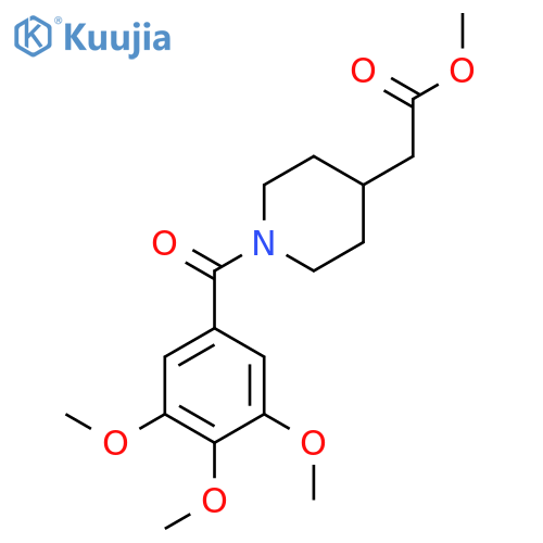 Methyl 1-(3,4,5-Trimethoxybenzoyl)-piperidin-4-ylacetate structure