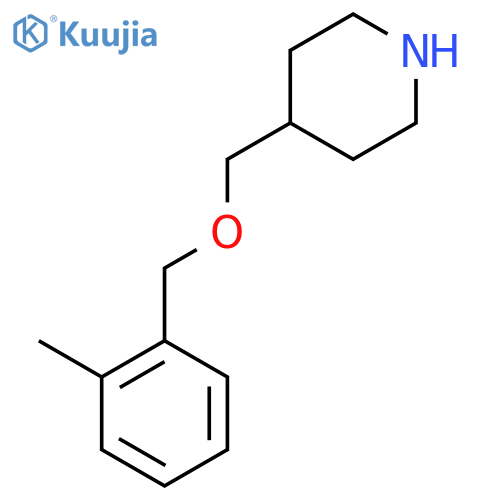 4-{(2-Methylbenzyl)oxymethyl}piperidine structure
