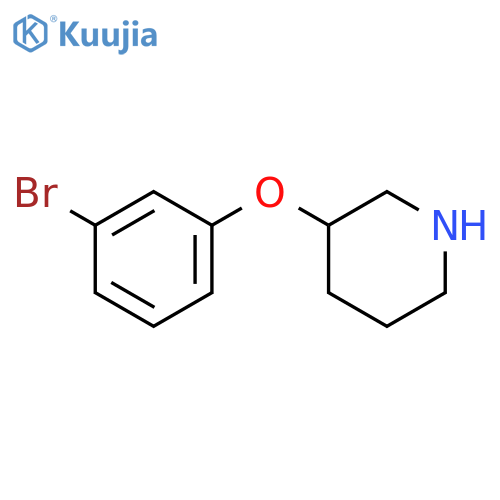 3-(3-Bromophenoxy)piperidine Hydrochloride Salt structure