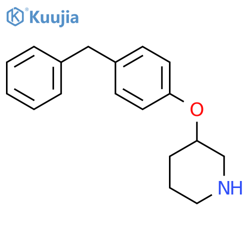 3-(4-Benzylphenoxy)piperidine structure