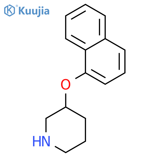 3-(naphthalen-1-yloxy)piperidine structure