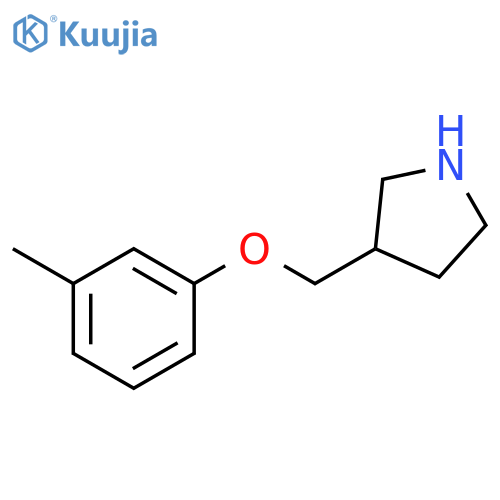 3-[(3-Methylphenoxy)methyl]pyrrolidine structure