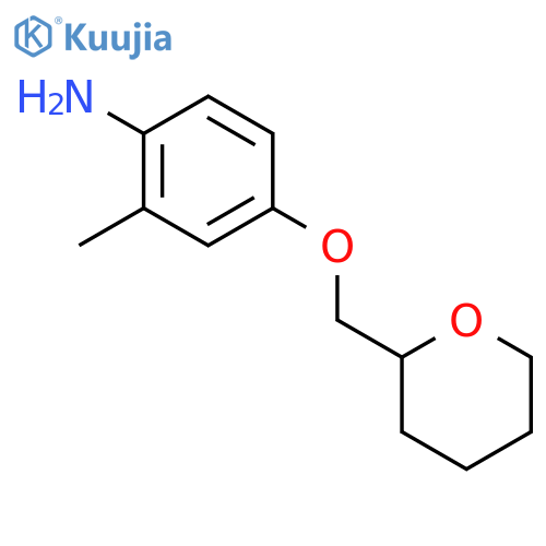 2-Methyl-4-(tetrahydro-2H-pyran-2-ylmethoxy)-phenylamine structure