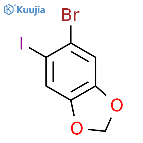 5-bromo-6-iodo-1,3-benzodioxole structure