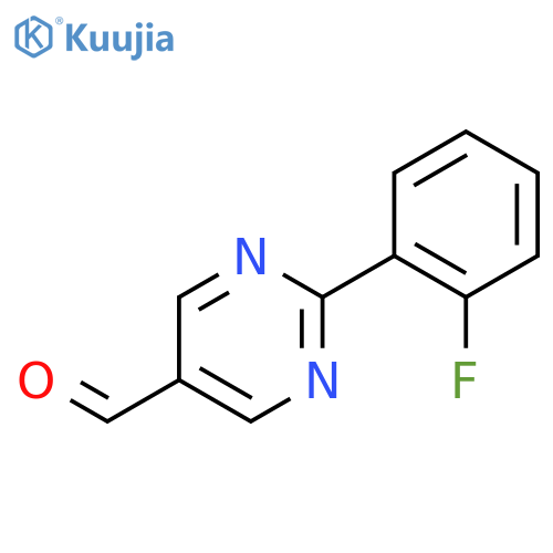 2-(2-Fluorophenyl)pyrimidine-5-carboxaldehye structure
