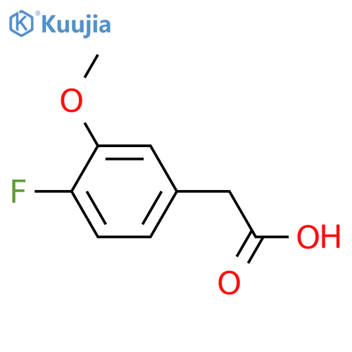 2-(4-fluoro-3-methoxyphenyl)acetic acid structure