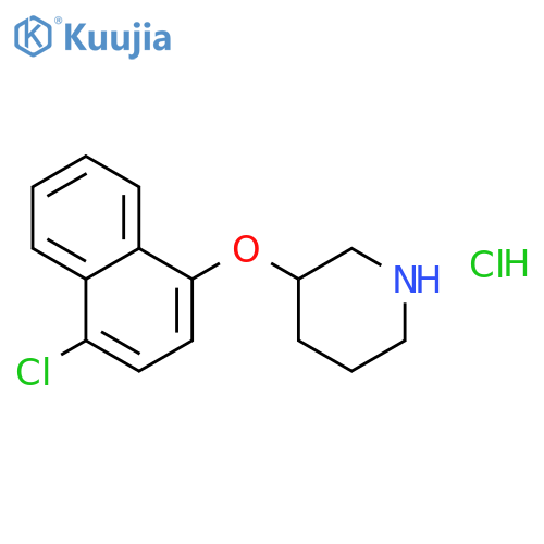 3-(4-Chloro-1-naphthyl)oxypiperidine Hydrochloride structure