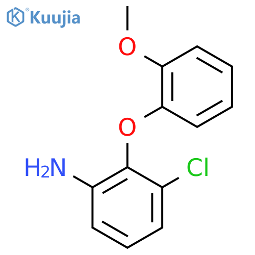 3-Chloro-2-(2-methoxyphenoxy)phenylamine structure