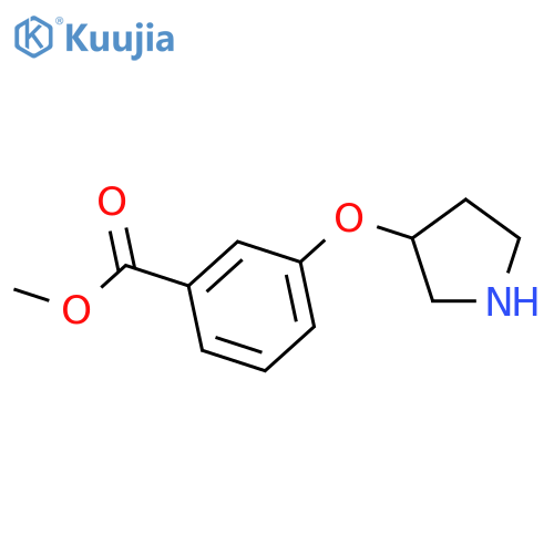methyl 3-(pyrrolidin-3-yloxy)benzoate structure
