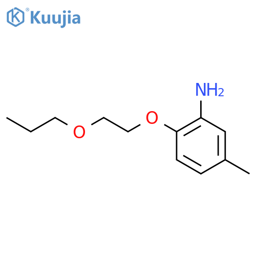 5-Methyl-2-(2-propoxyethoxy)aniline structure