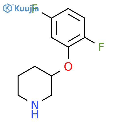 3-(2,5-Difluorophenoxy)piperidine structure