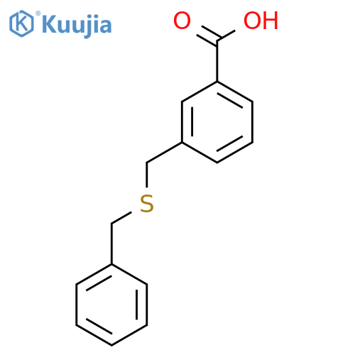 3-(Benzylsulfanylmethyl)benzoic acid structure